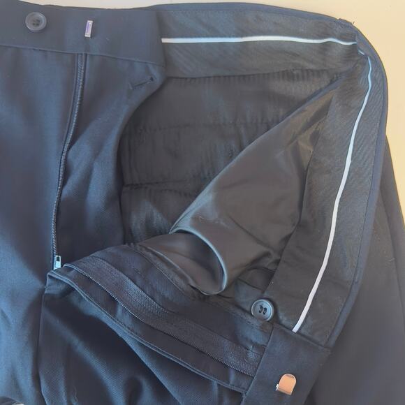 NWOT Giorgio Fiorelli Men’s Superlux Unhemmed Dress Pants Size 38 Black Office - Picture 6 of 7